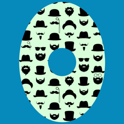 MUSTACHE & BEARD OVAL PATCH