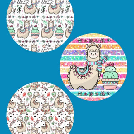 NO DRAMA LLAMA CIRCULAR 3 PATCH SET