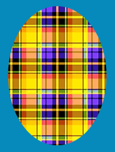 FALL HALLOWEEN PLAID - OVAL