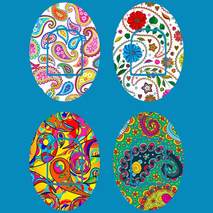 PAISLEY POWER OVAL 4 PATCH SET