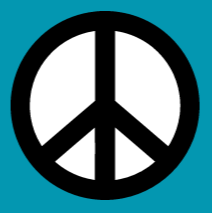 PEACE SIGN - BLACK