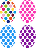 Polka Dot Oval - Assorted 4 Pack (all for same device)