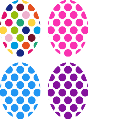 Polka Dot Oval - Assorted 4 Pack (all for same device)