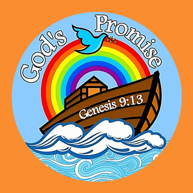 THE RAINBOW - GOD'S PROMISE CIRCULAR PATCH