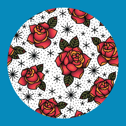 ROSES TAT PATTERN CIRCULAR PATCH