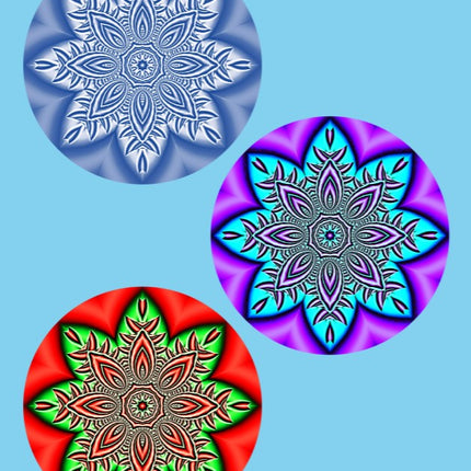 SNOWFLAKE MANDALA 3 PATCH SET
