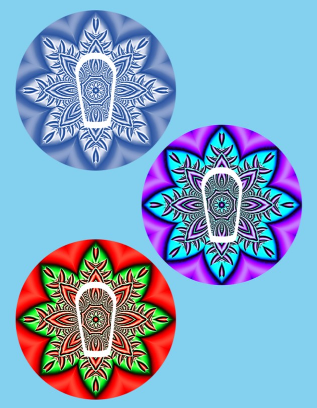 SNOWFLAKE MANDALA 3 PATCH SET