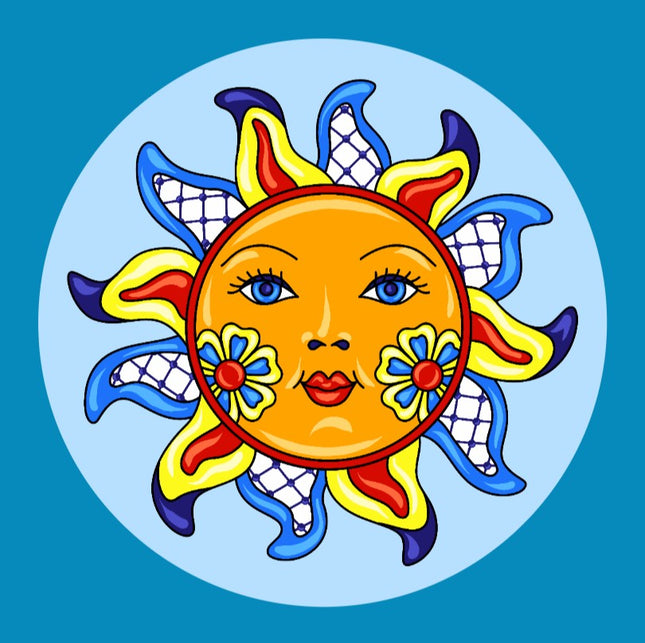 SOUTHWESTERN SUN CIRCULAR PATCH