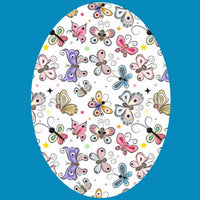 SPRING BUTTERFLIES OVAL PATCH