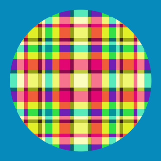 SPRING PLAID CIRCULAR PATCH