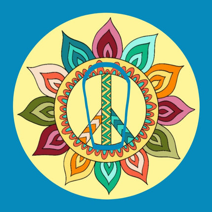 SUNFLOWER PEACE CIRCULAR PATCH