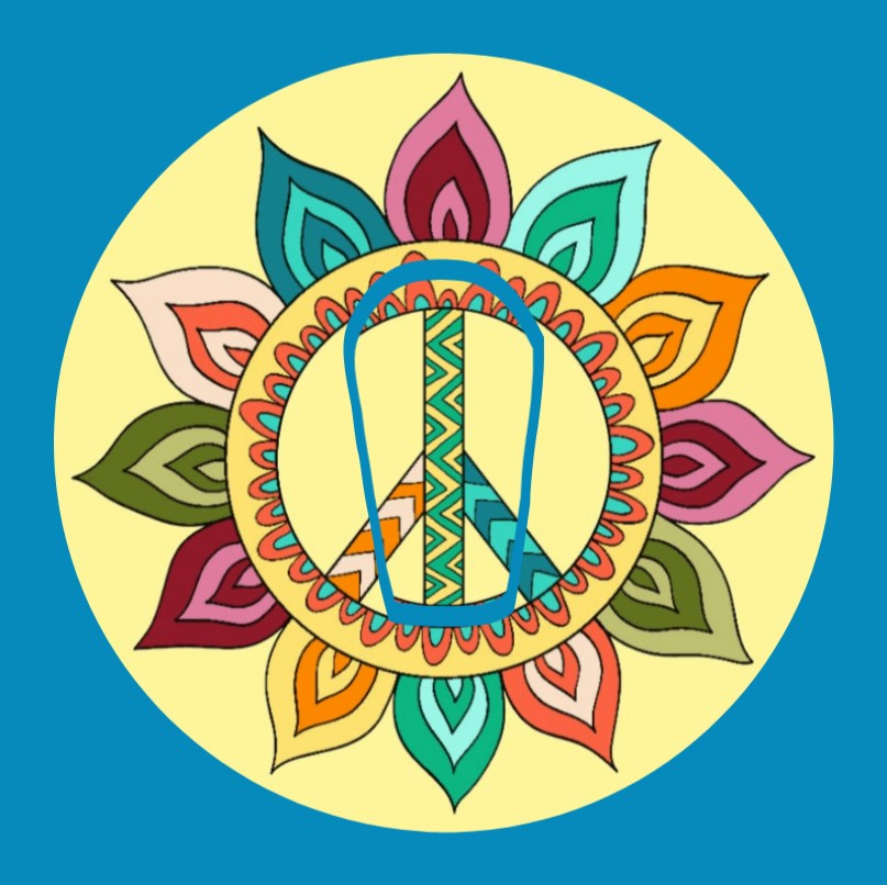 SUNFLOWER PEACE CIRCULAR PATCH