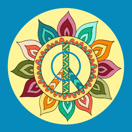SUNFLOWER PEACE CIRCULAR PATCH