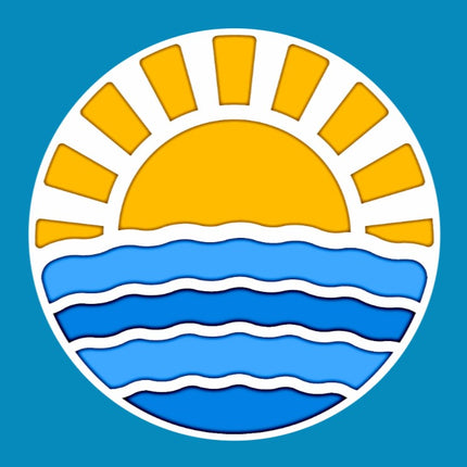 SUN & SEA CIRCULAR PATCH