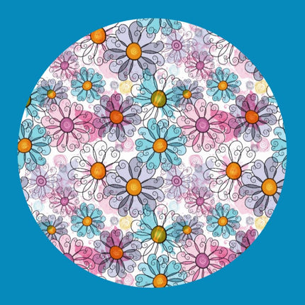 TRANSLUCENT SPRING PETALS CIRCULAR PATCH