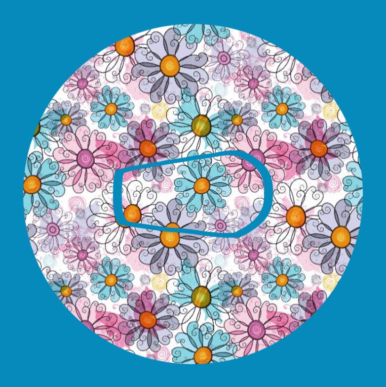 TRANSLUCENT SPRING PETALS CIRCULAR PATCH