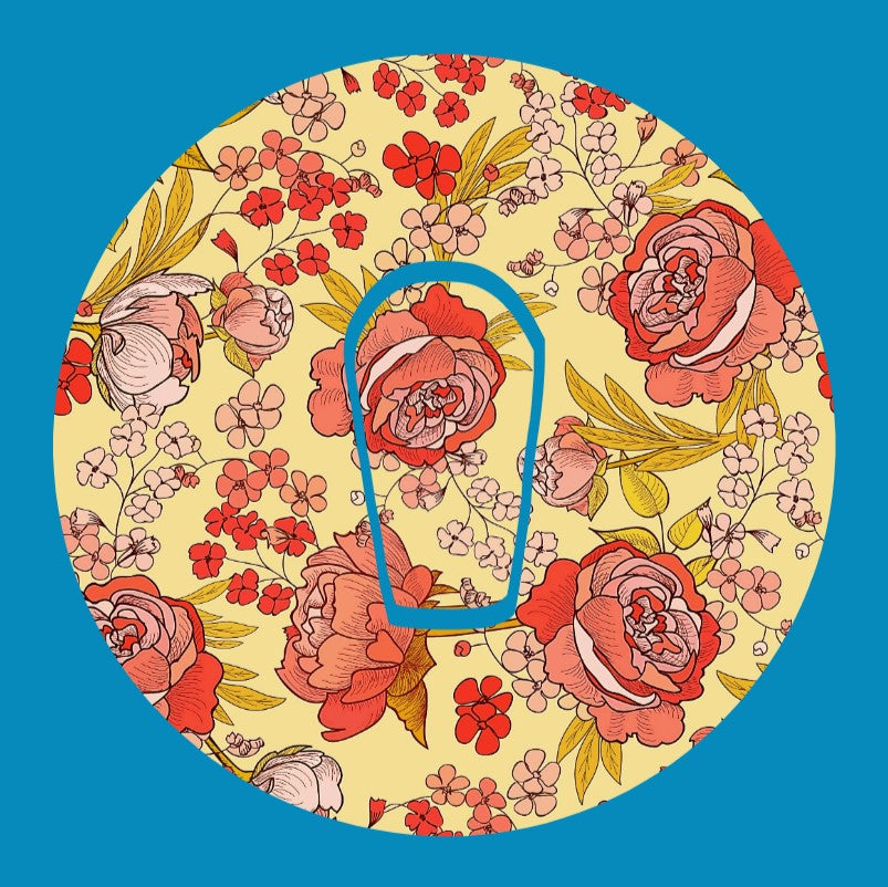 VINTAGE ROSES CIRCULAR PATCH