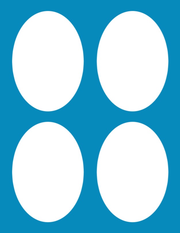 WHITE OVERLAYS 4 PATCH SETS