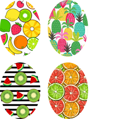 Tropical Fruit Oval - 4 Pack (same device cut)
