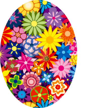 Wildflower Bouquet Oval